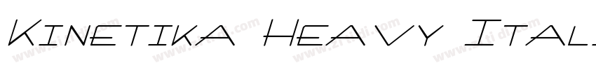 Kinetika Heavy Itali字体转换